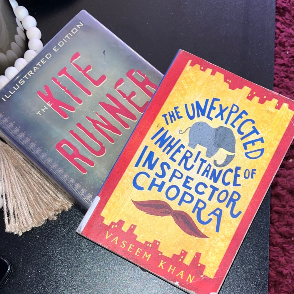 Set of 2The Kite Runner and The Unexpected Inheritance of Inspector Chopra Books